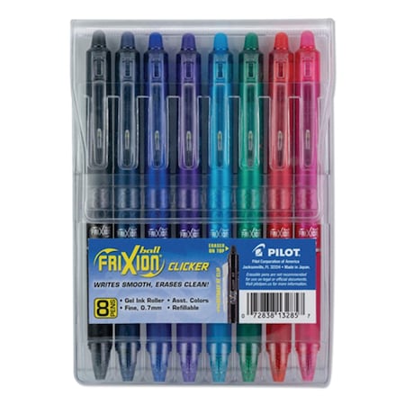 Coolcrafts 0.7 mm Fine Tip FriXion Clicker Erasable Retractable Gel Pen - Assorted Color CO2659900